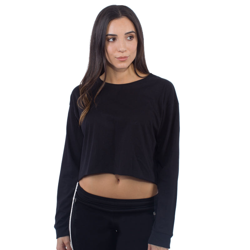 6045 - Women's Cropped Long Sleeve Tee