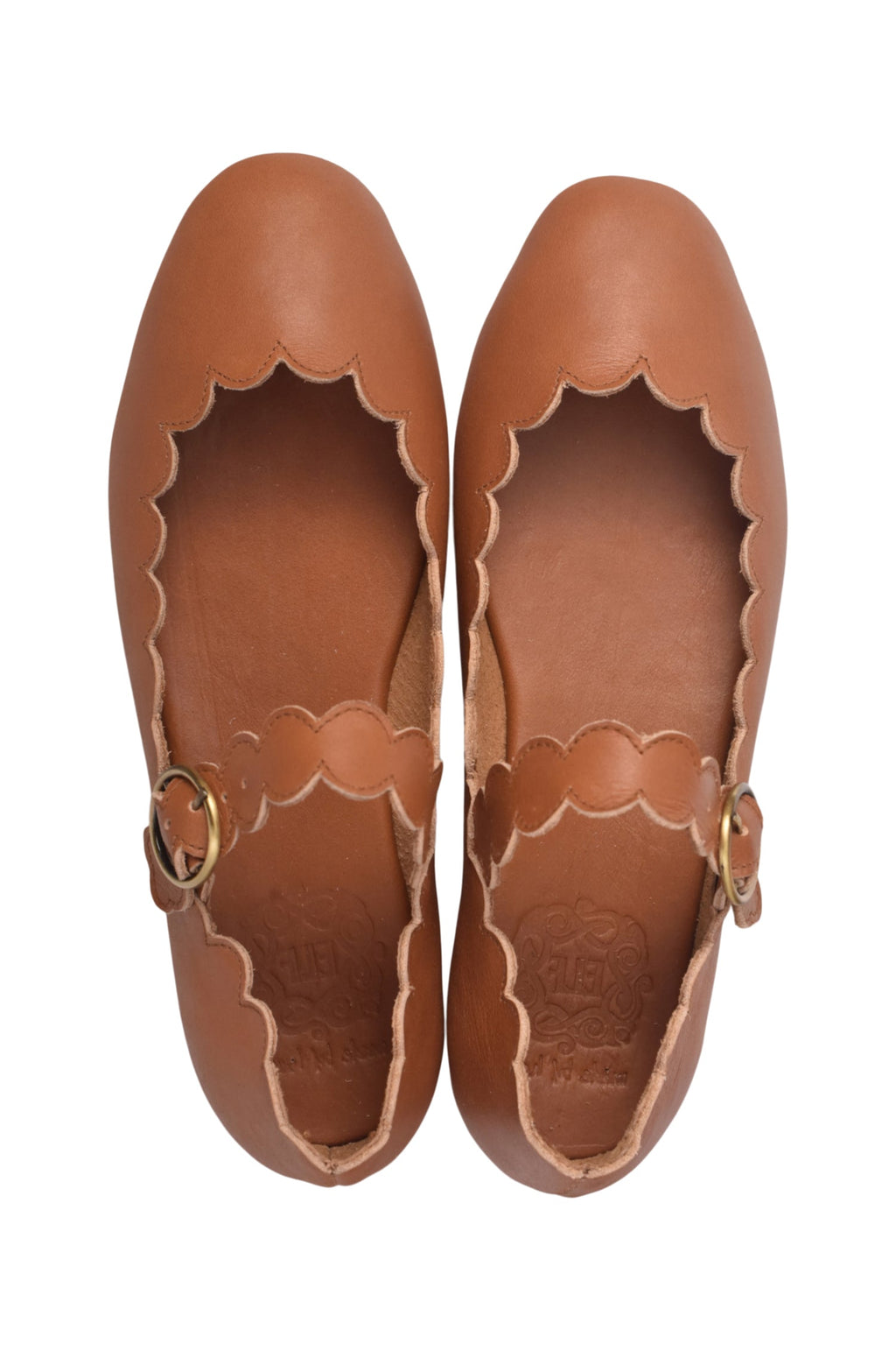 Mia Rosa Leather Ballet Flats