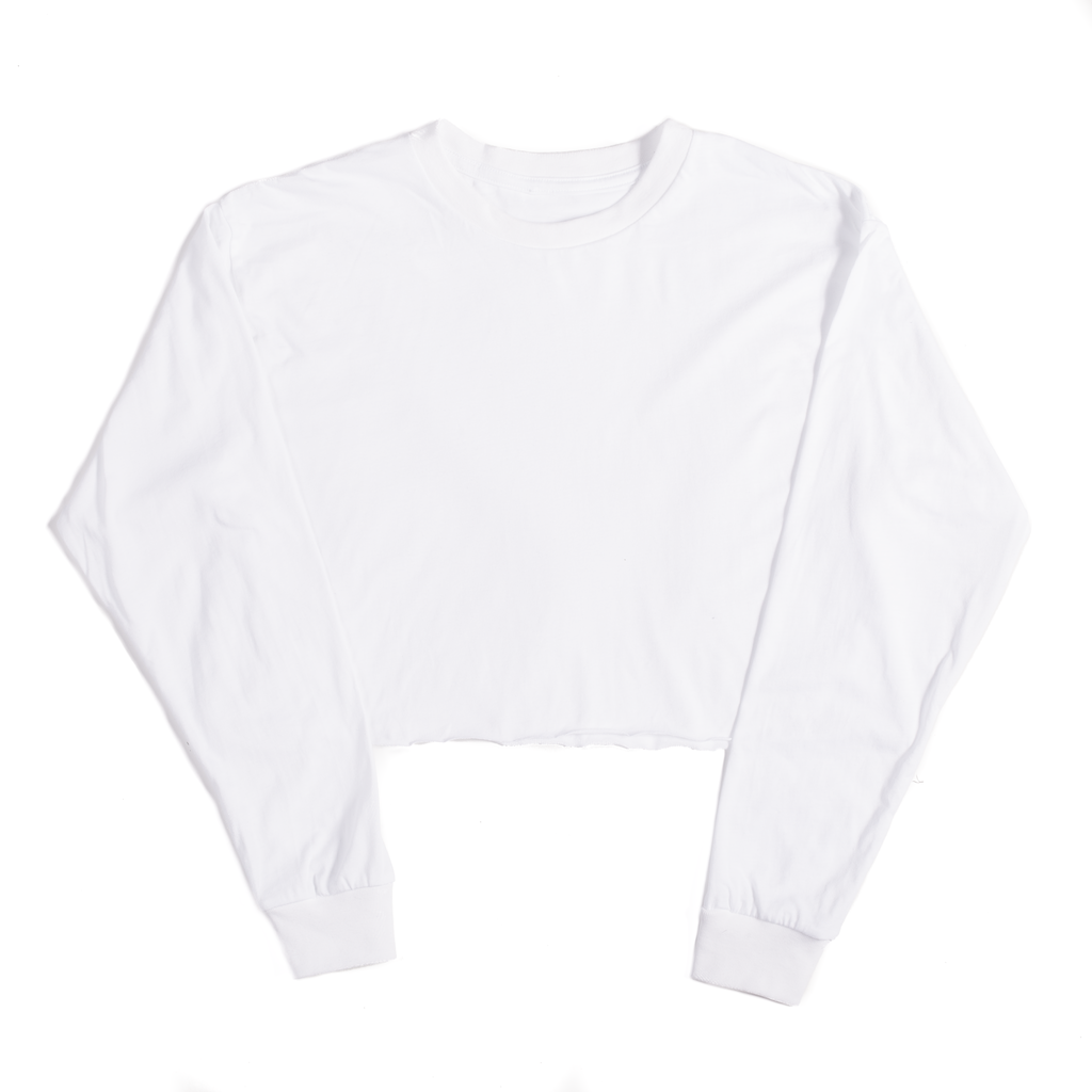 6045 - Women's Cropped Long Sleeve Tee